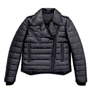 Alexander Wang x H&M Quilted Leather Moto Jacket | Y2K Biker Streetwear Staple